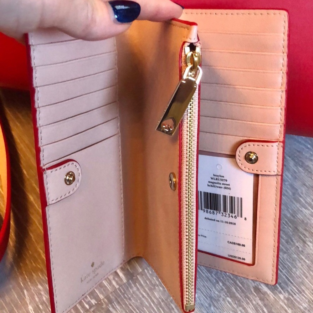 SOLD Kate Spade Mina Magnolia Bag Braylon Wallet - Picture 7 of 7
